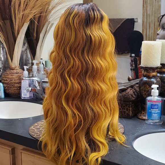 Banana Mango Pre Plucked Synthetic Lace Front - Picture 7 of 7